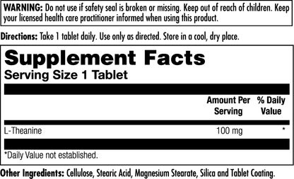 L-Theanine Tablets 100 mg