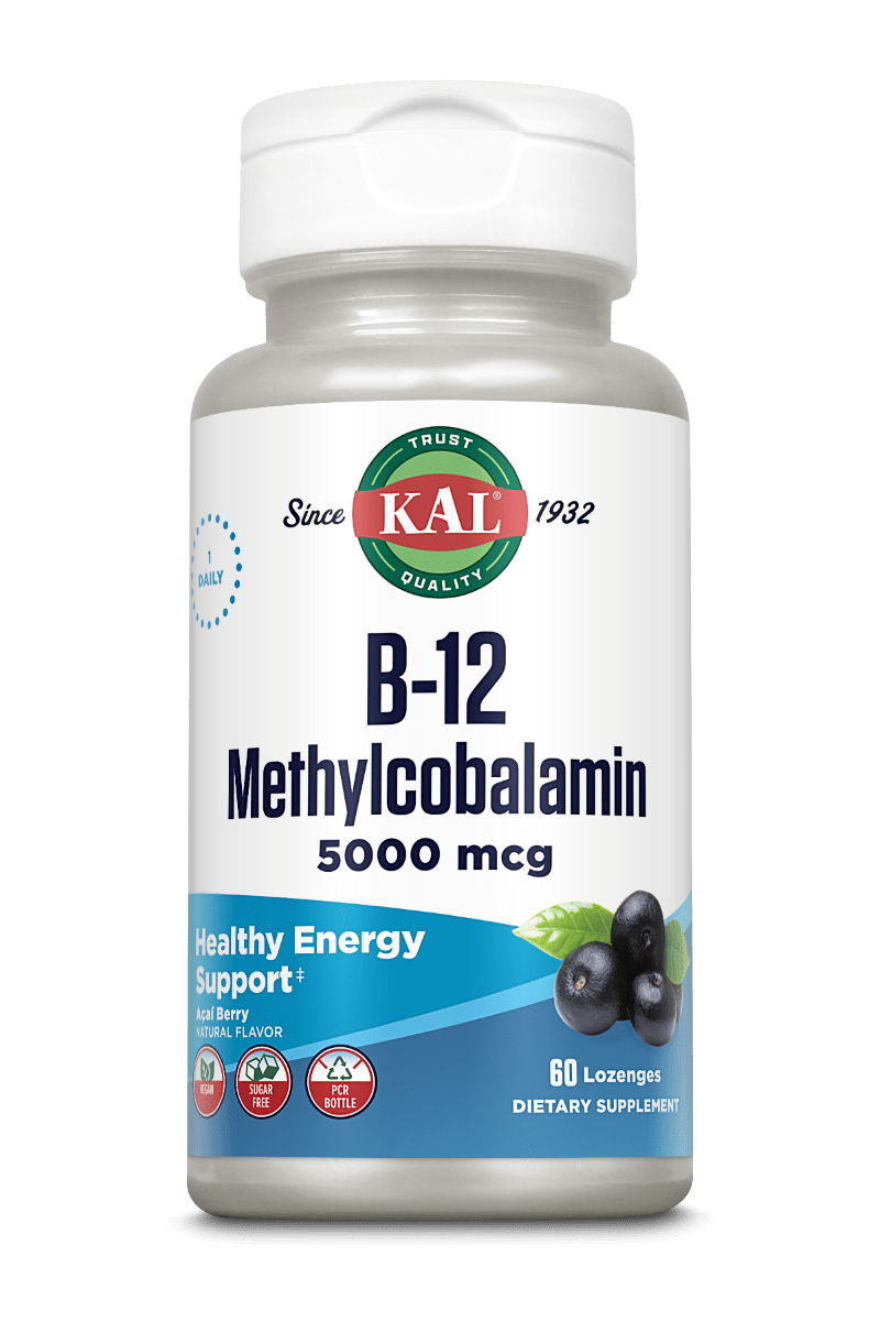 B-12 Methylcobalamin Lozenges 5000 Mcg – Kal Vitamins